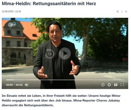 Mima-Heldin: Rettungssanitäterin mit Herz